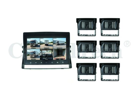 6-Channel AI Vehicle Monitoring System with 10.1-inch HD IPS LCD and 512GB SD Card Recording for Fleet Security